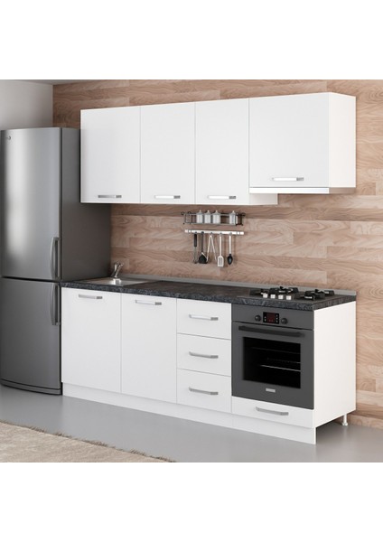 215 Cm Mutfak Dolabı Beyaz 215-B5 modelleri