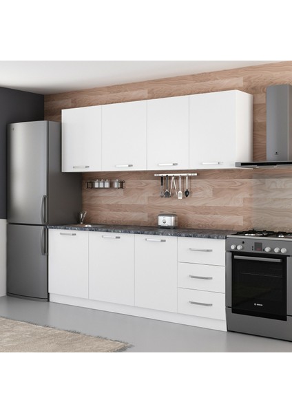 220 Cm Mutfak Dolabı Beyaz 220-B1 modelleri
