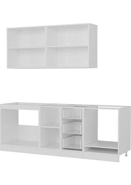 220 Cm Mutfak Dolabı Beyaz 220-B4 fırsatları