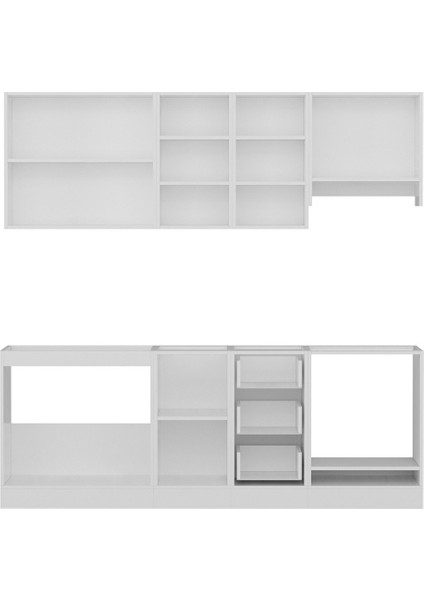 220 Cm Mutfak Dolabı Beyaz 220-B9
