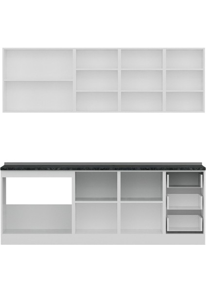 225 Cm Mutfak Dolabı Beyaz 225-B1 fiyatları