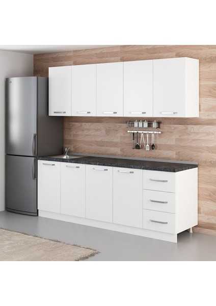 225 Cm Mutfak Dolabı Beyaz 225-B2 modelleri