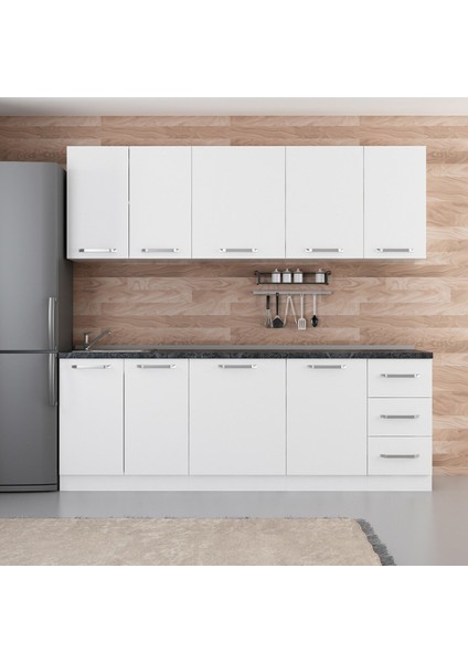 230 Cm Mutfak Dolabı Beyaz 230-B1