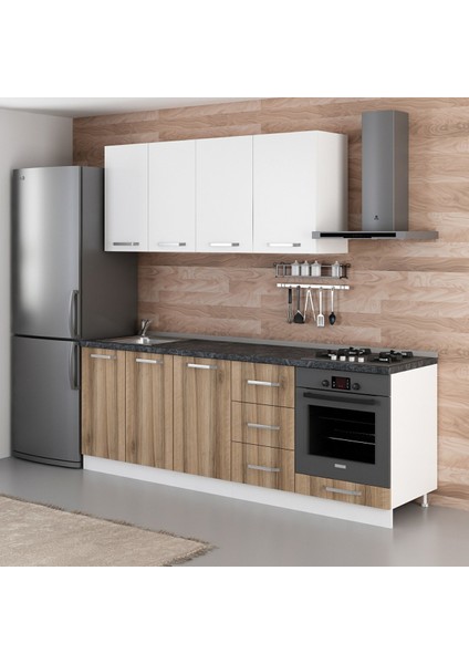 230 Cm Mutfak Dolabı Beyaz Dore 230-D6 modelleri