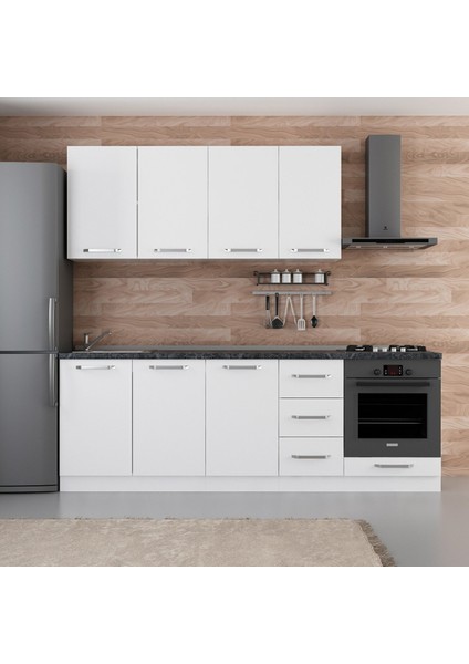 235 Cm Mutfak Dolabı Beyaz 235-B3