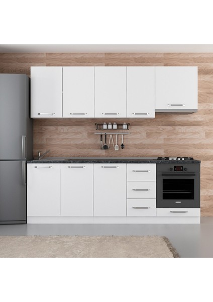235 Cm Mutfak Dolabı Beyaz 235-B5