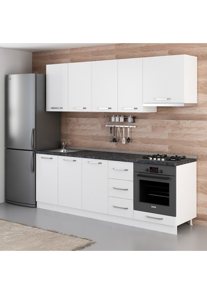 235 Cm Mutfak Dolabı Beyaz 235-B5