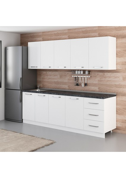 240 Cm Mutfak Dolabı Beyaz 240-B1 modelleri