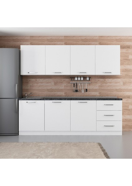 240 Cm Mutfak Dolabı Beyaz 240-B3