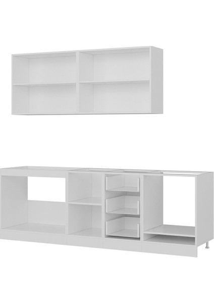 240 Cm Mutfak Dolabı Beyaz 240-B4