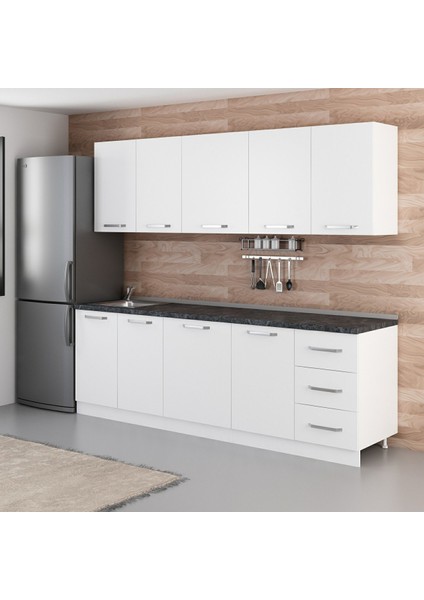 245 Cm Mutfak Dolabı Beyaz 245-B1 modelleri