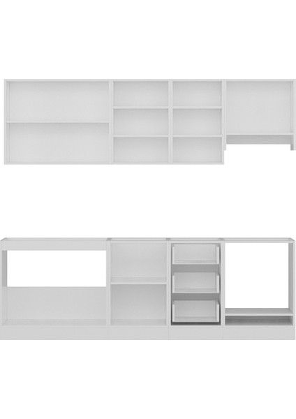 245 Cm Mutfak Dolabı Beyaz 245-B6 fiyatları