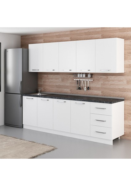 250 Cm Mutfak Dolabı Beyaz 250-B2 modelleri