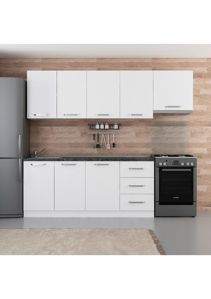 250 Cm Mutfak Dolabı Beyaz 250-B4