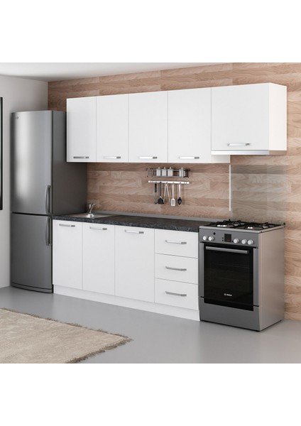 250 Cm Mutfak Dolabı Beyaz 250-B4