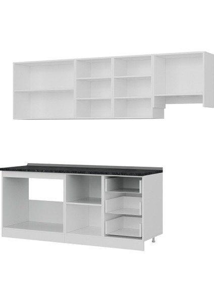 250 Cm Mutfak Dolabı Beyaz 250-B4
