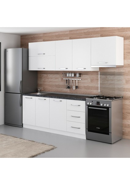 250 Cm Mutfak Dolabı Beyaz 250-B7 modelleri