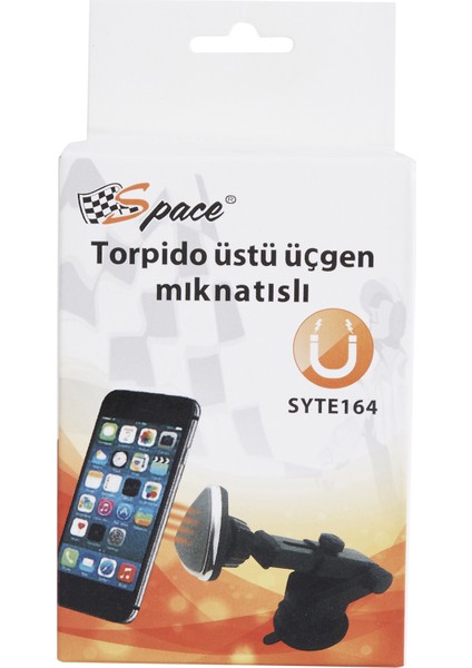 Torpido Üstü Üçgen Mıknatıslı Telefon Tutacağı Orta Boy / SYTE164