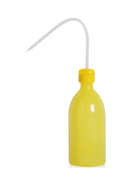 Dar Boyunlu Piset Sarı Renkli Şişe Ve Kapaklı 500 ml