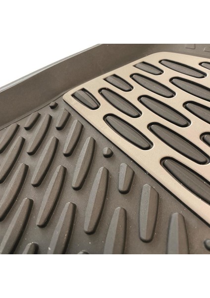 Safir Volkswagen Touareg 2007 2014 Krom Gri 3D Paspas modelleri