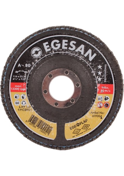 Egeli 115 Qualıty Flap Disk Nk-80