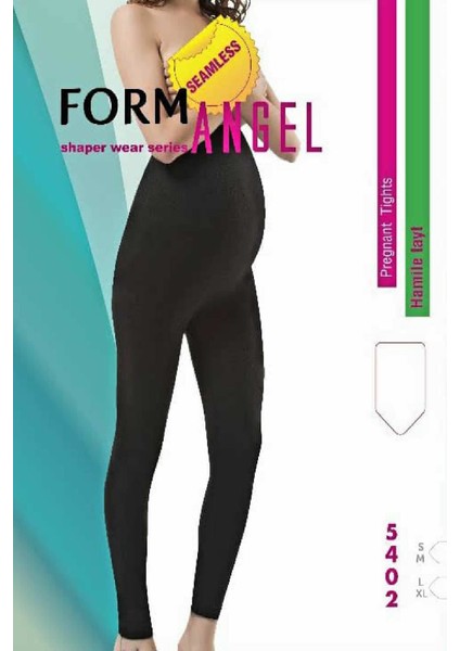 Siyah 5402 Diz Üstü Dikişsiz Tayt