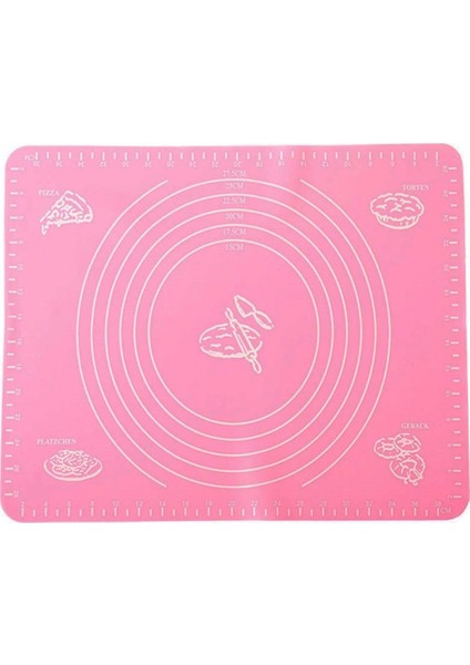 Silikon Hamur Açma Mat Pad 60X50 cm Farklı Renkler Büyük Boy modelleri