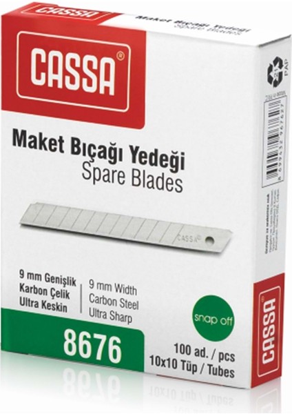 Geniş Maket Bıçağı Yedeği 18 mm