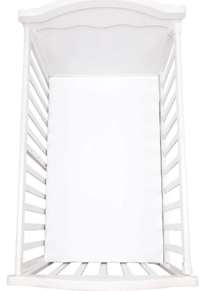 Pembe Lastikli Bebek Çarşaf - 70 x 140 cm Beşik İçin