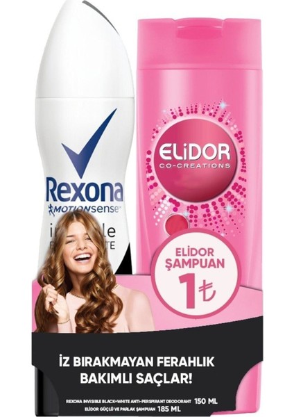 Deo Black & White 150 ml+ Elidor Şampuan 185 ml