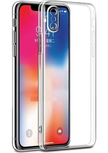 Maycase Aksesuar Apple Iphone Xs Max Şeffaf Kamera Korumalı Tıpalı Kılıf