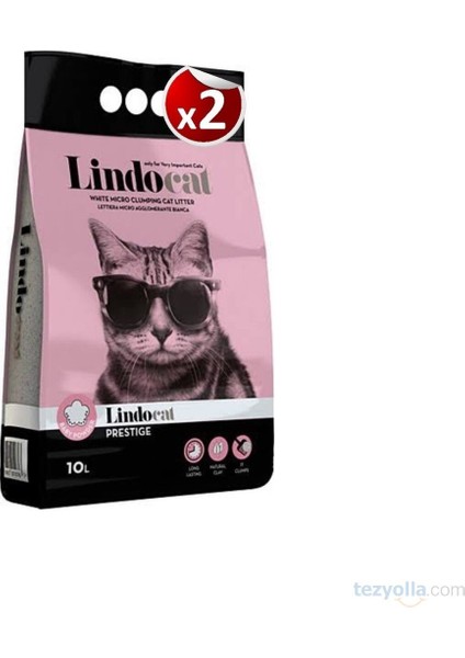 Cat Bebek Parfümlü Ince Kedi Kumu 10 Lt x 2 Adet
