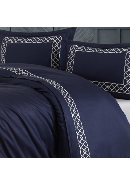 Vienza Nakışlı Pamuk Saten Çift Kişilik Nevresim Takımı modelleri