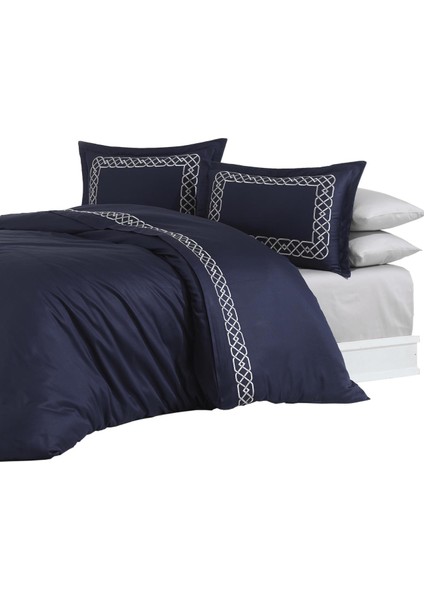 Vienza Nakışlı Pamuk Saten Çift Kişilik Nevresim Takımı fırsatları