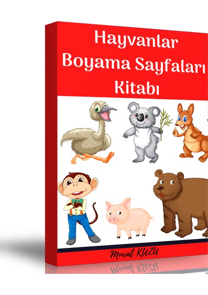Hayvanlar Boyama Sayfaları Kitabı