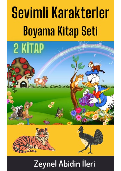 Sevimli Karakterler Boyama Kitap Seti -2 Kitap