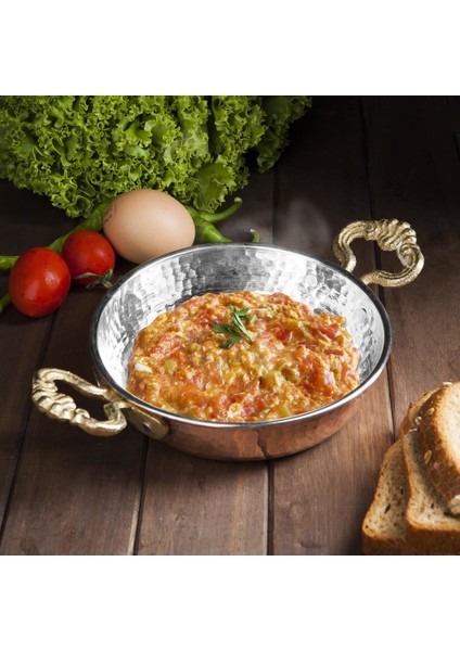 Bakır Tava Büyük 17 cm