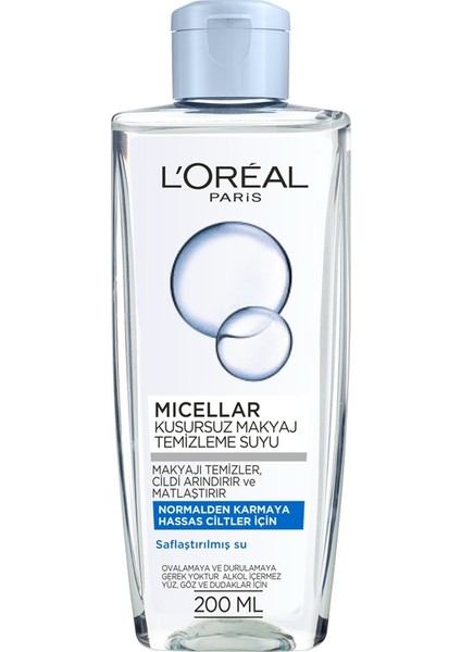 Micellar Makyaj Temizleme Suyu Normalden Ve Karmaya Hassas Ciltler İçin 200 ml