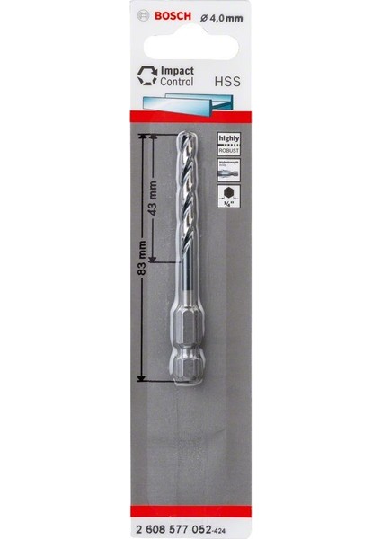 Impact Ctrl Hss 4,0*83MM fiyatları