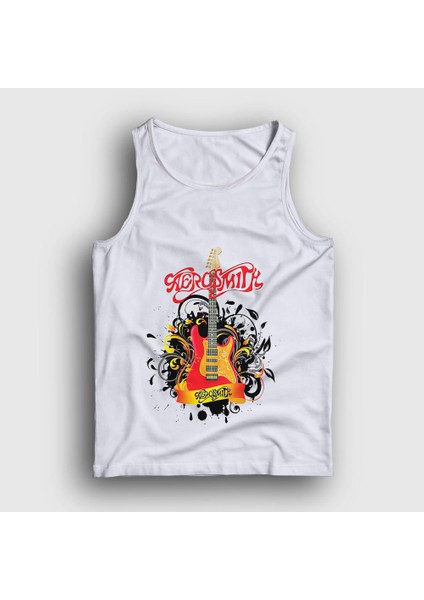 Unisex Beyaz Gitar Aerosmith Atlet