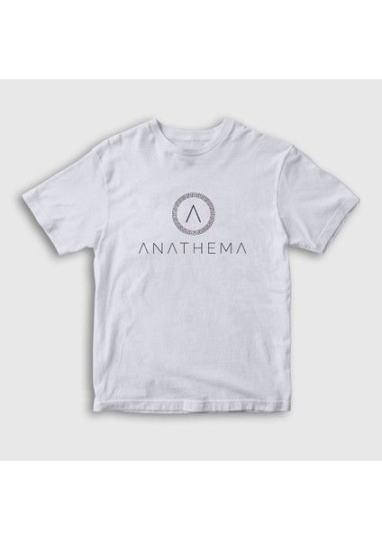 Unisex Çocuk Beyaz A Anathema T-Shirt
