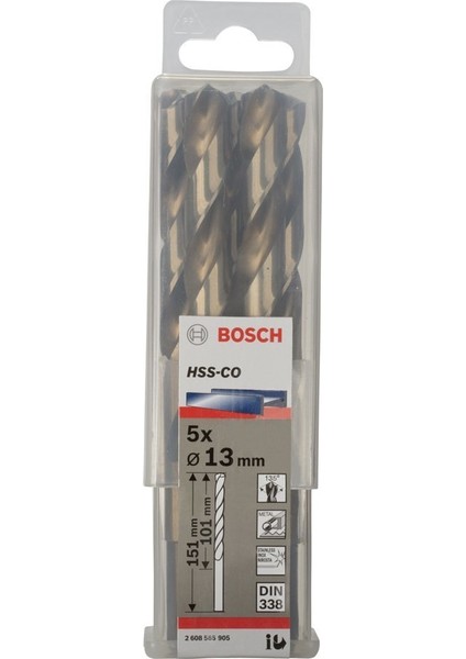 Hss-Co 13*151 mm 5'li Paket
