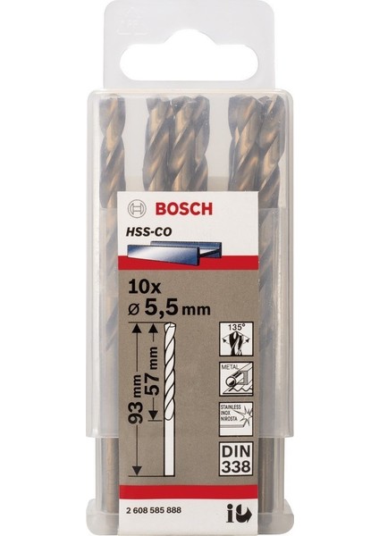 Hss-Co 5,5*93 mm 10'lu Paket fiyatları