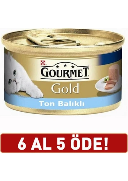 Gourmetgold Ton Balıklı Yetişkin Kıyılmış Kedi Konserve 85 gr 6 ' lı