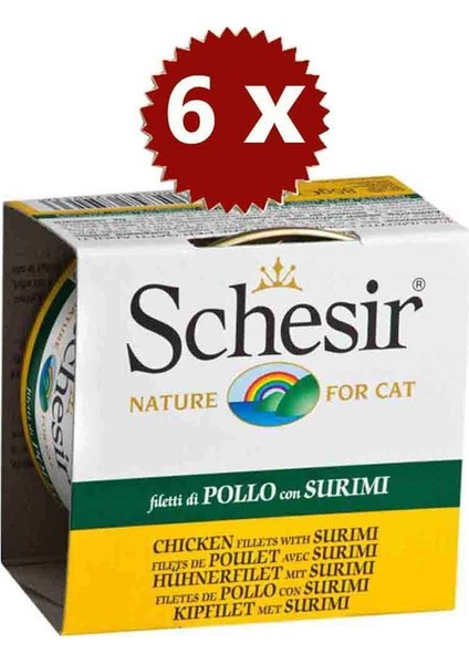 Tavuklu,surimi Jell Yetişkin Kedi Konserve 85 gr 6lı Adet