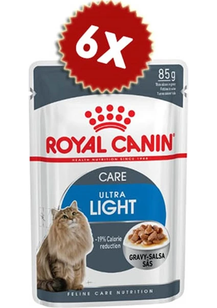 Royal Canin Ultra Light Düşük Kalori Kedi Konservesi 85 gr x 6 Adet