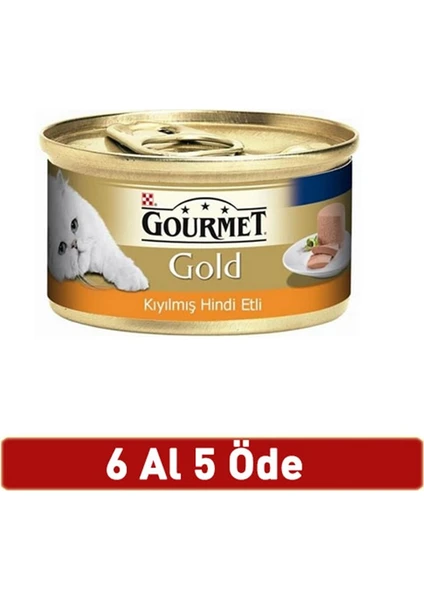 Gourmet Gold Kıyılmış Hindi Etli 85 gr 6 ' lı Avantaj Paketi