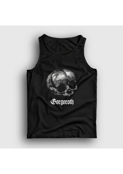 Unisex Siyah Skull Gorgoroth Atlet