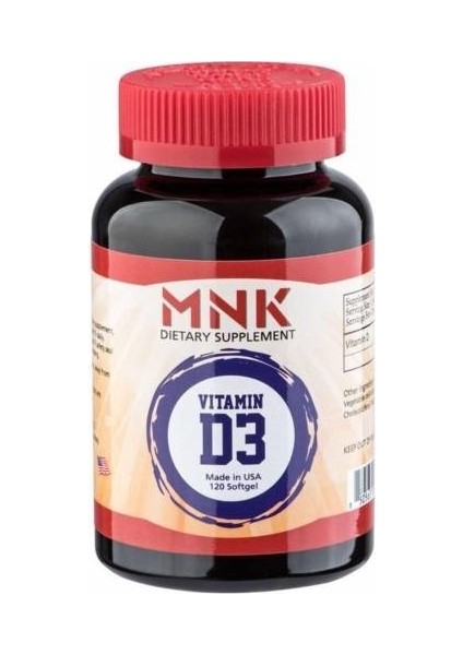 Vitamin D3 Vitamini 120 Softgel