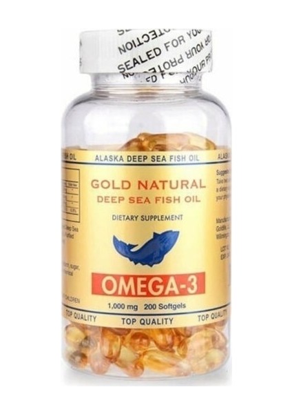 Omega 3 Balık Yağı 200 Softgel